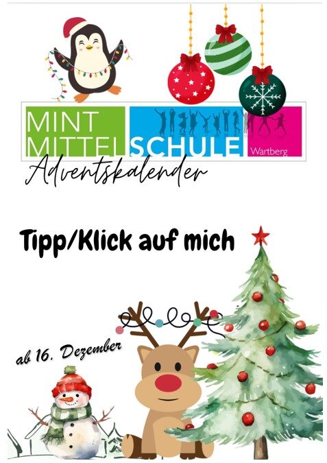 Adventkalender (der 4b) ab Mo., 16. Dezember